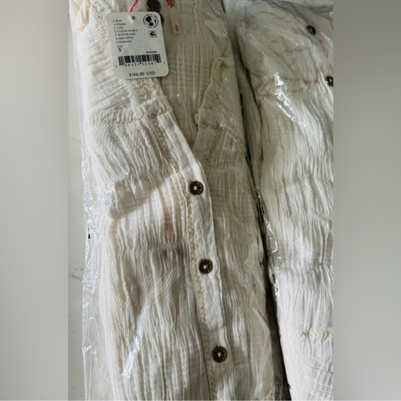 🎉LAST CHANCE🎉Free People - Vivi Mini Dress in Soft cotton (Ivory) - Picture 10 of 10